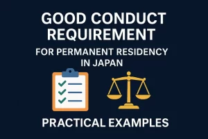 Good Conduct Requirement for Permanent Residency in Japan: Practical Examples