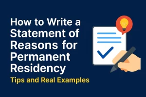 How to Write a Statement of Reasons for Permanent Residency｜Tips and Real Examples
