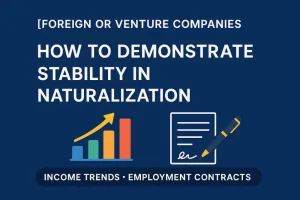 How to Demonstrate Stability in Naturalization for Employees at Foreign or Venture Companies