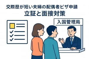 交際歴が短い夫婦の配偶者ビザ申請｜入籍直後に求められる立証と面接対策