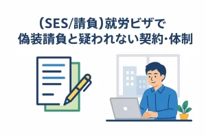 【SES/請負】就労ビザで偽装請負と疑われない契約・体制の整え方
