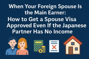 When Your Foreign Spouse Is the Main Earner: How to Get a Spouse Visa Approved Even If the Japanese Partner Has No Income